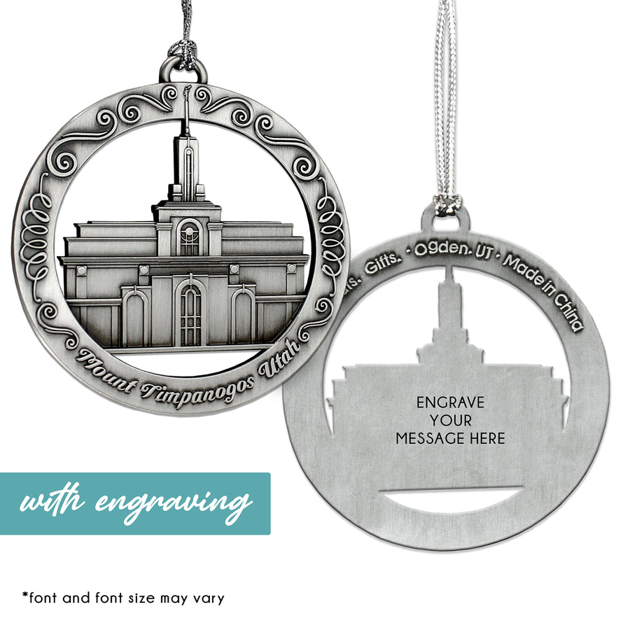 Mount Timpanogos Utah Temple Ornament