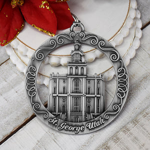 St George Utah Temple Ornament