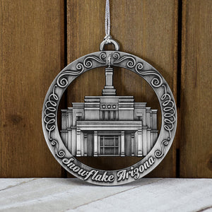 Snowflake Arizona Temple Ornament