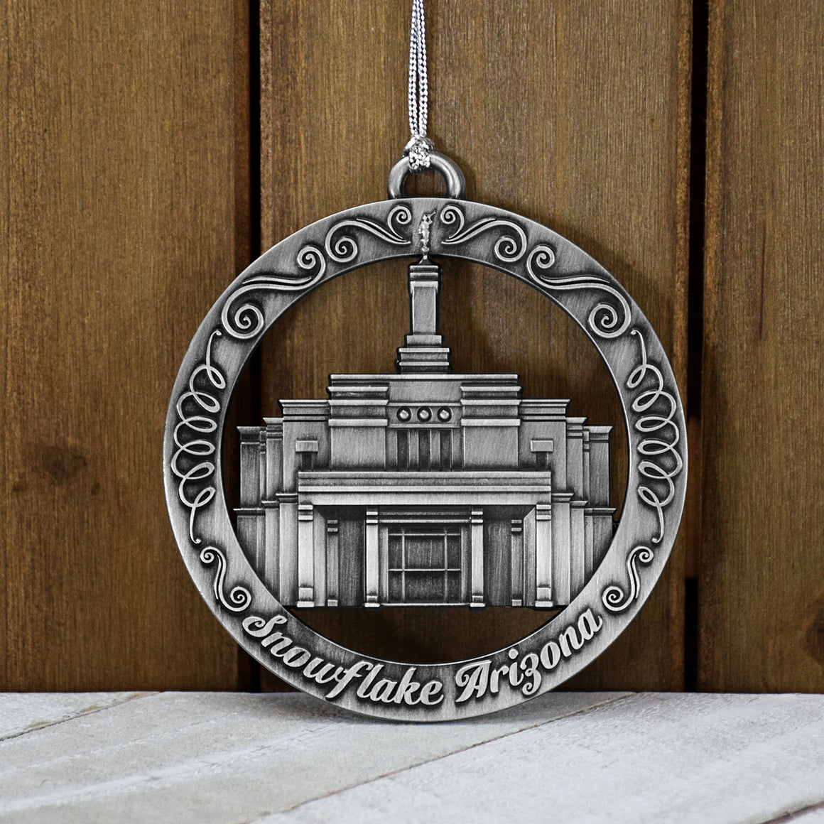 Snowflake Arizona Temple Ornament