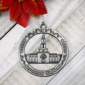 Sacramento California Temple Ornament