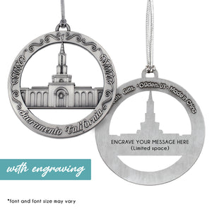 Sacramento California Temple Ornament