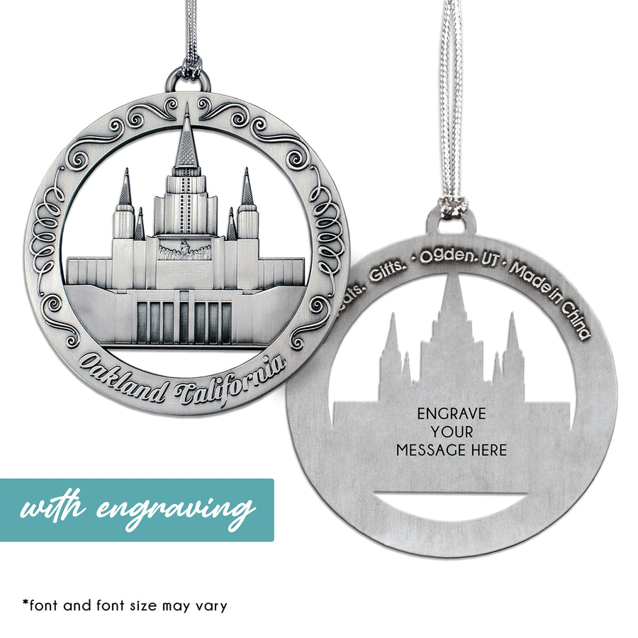 Oakland California Temple Ornament