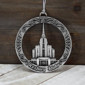 Rexburg Idaho Temple Ornament