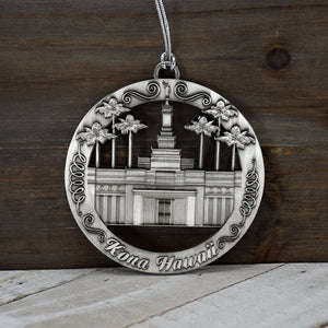 Kona Hawaii Temple Ornament