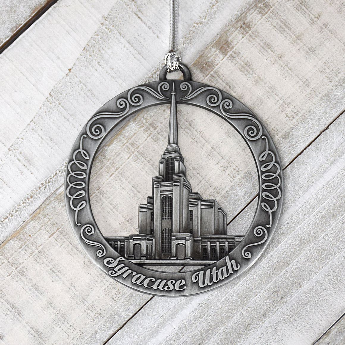 Syracuse Utah UT Temple Christmas Ornament - Engraveable