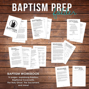 Baptism Prep Folder for Boys