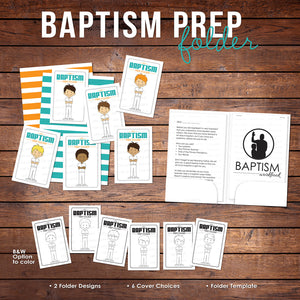 Baptism Prep Folder for Boys