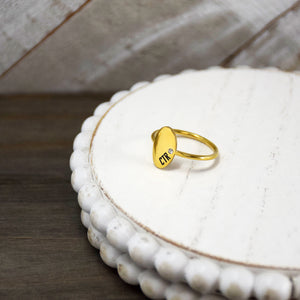 CTR Oval Ring - Stainless Steel Gold Finish - Choose the Right