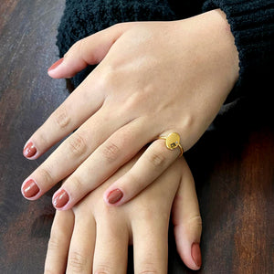 CTR Oval Ring - Stainless Steel Gold Finish - Choose the Right
