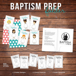 Baptism Prep Folder for Girls