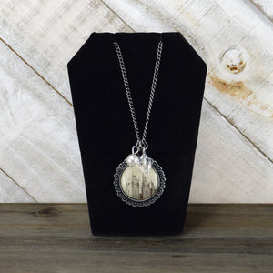 Salt Lake Temple Cameo Necklace