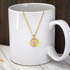I am a Disciple of Jesus Christ 2024 Youth Theme Two Tone Mountain Necklace for The Church of Jesus Christ of Latter-day Saints