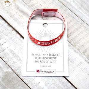 I am a Disciple of Jesus Christ 2024 Youth Theme Woven Bracelet for The Church of Jesus Christ of Latter-day Saints