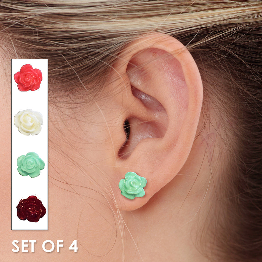 Bloom Rosebud Earring Set