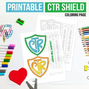 CTR or Choose The Right Shield Bracelet - Instant Download