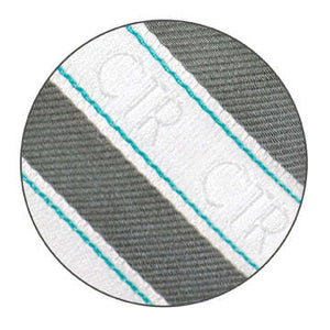 CTR Silver and White Stripe Microfiber Necktie