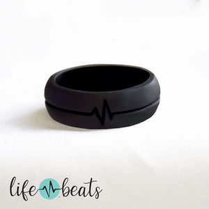 Fearless heart beat Silicone Ring