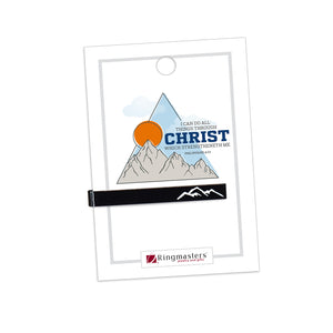 All Things Through Christ 2023 Youth Theme Black Tiebar for The Church of Jesus Christ of Latter-day Saints