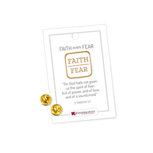 Lifebeats Faith over Fear Enamel Pin