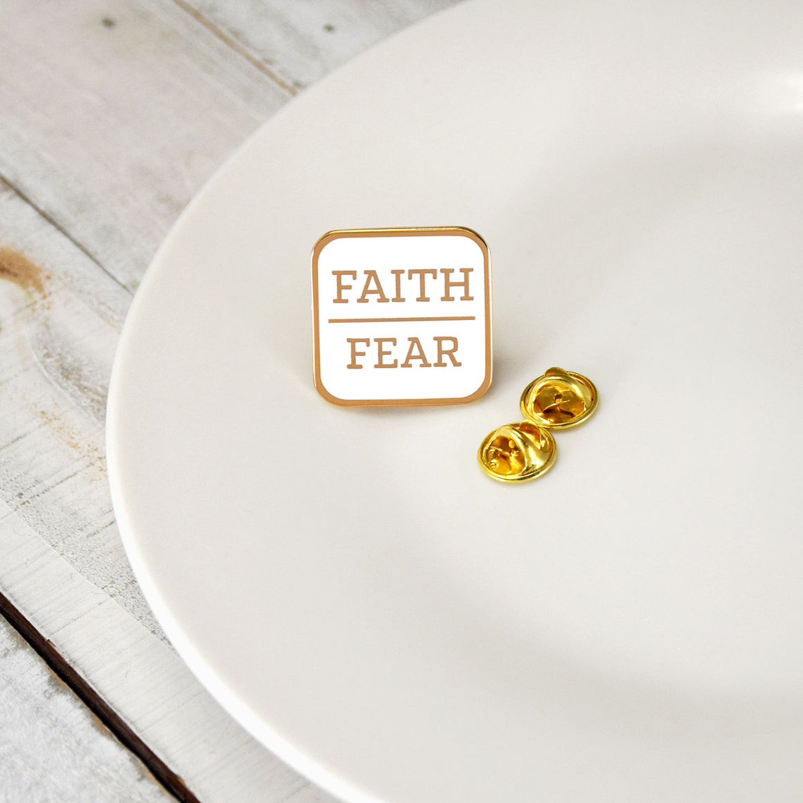 Lifebeats Faith over Fear Enamel Pin