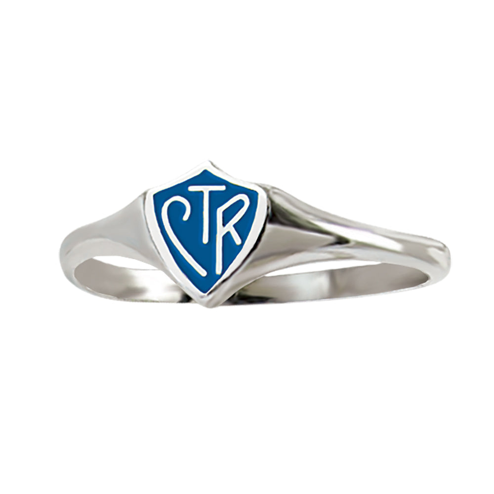 CTR Classic Mini Blue Ring - Sterling Silver