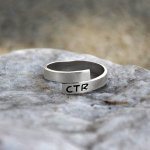 CTR Orbit Antiqued - Sterling Silver