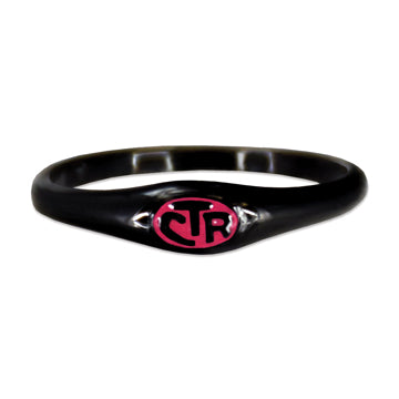 CTR Micro Mini Pink Black Ring - Stainless Steel