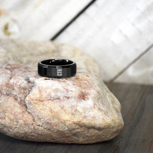 CTR Obsidian Ring - Tungsten Carbide