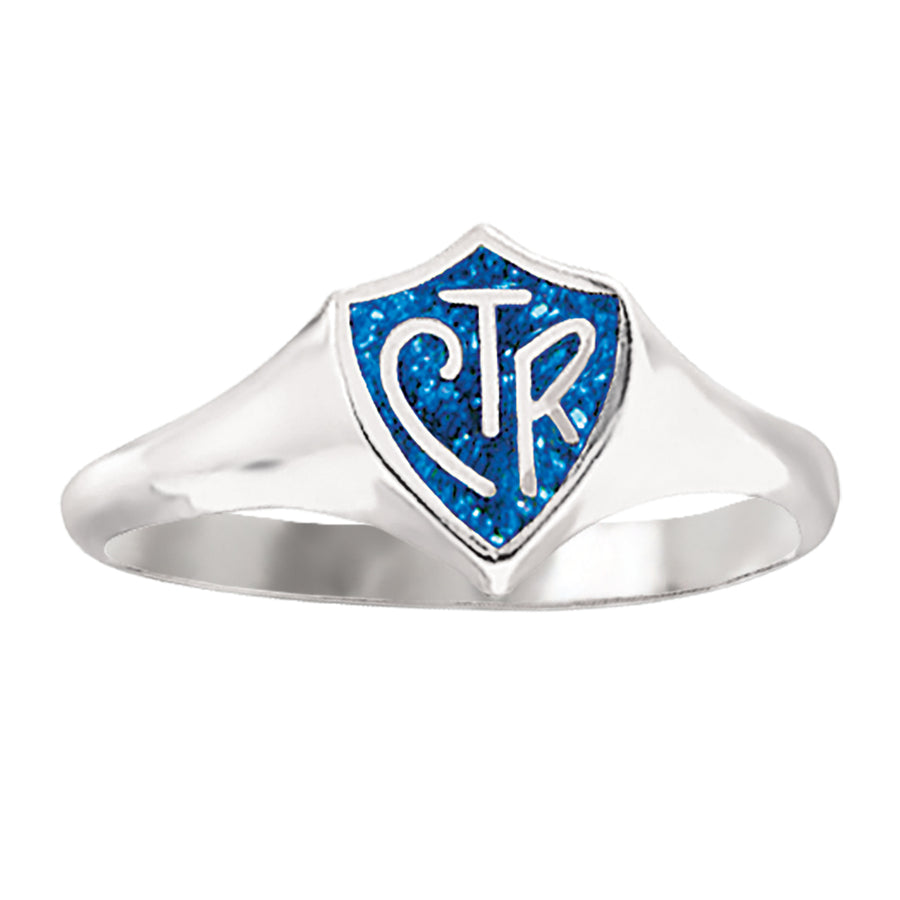CTR Classic Sparkle Blue Ring - Sterling Silver