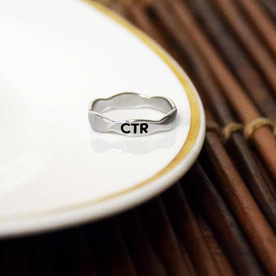 Scallop CTR Ring -  Stainless Steel