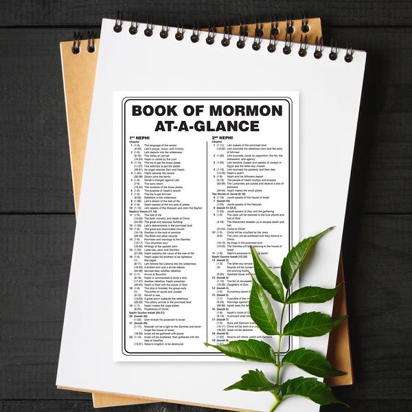 Book of Mormon At A Glance Chart - Shop Ringmasters