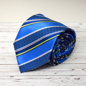 Men's CTR Royal Blue Stripe Microfiber Necktie