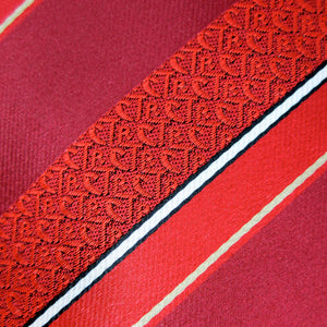 CTR Red Stripe Microfiber Necktie