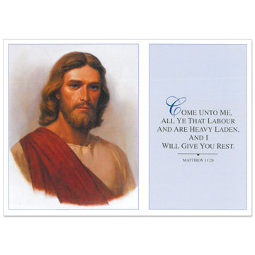 All Ye That Labour Christ Print - 3x4" 50 pack
