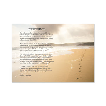 Footprints Poem - 5x7