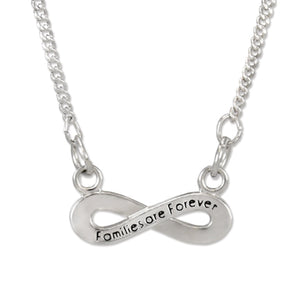 Families are Forever Infinity or eternity symbol Necklace