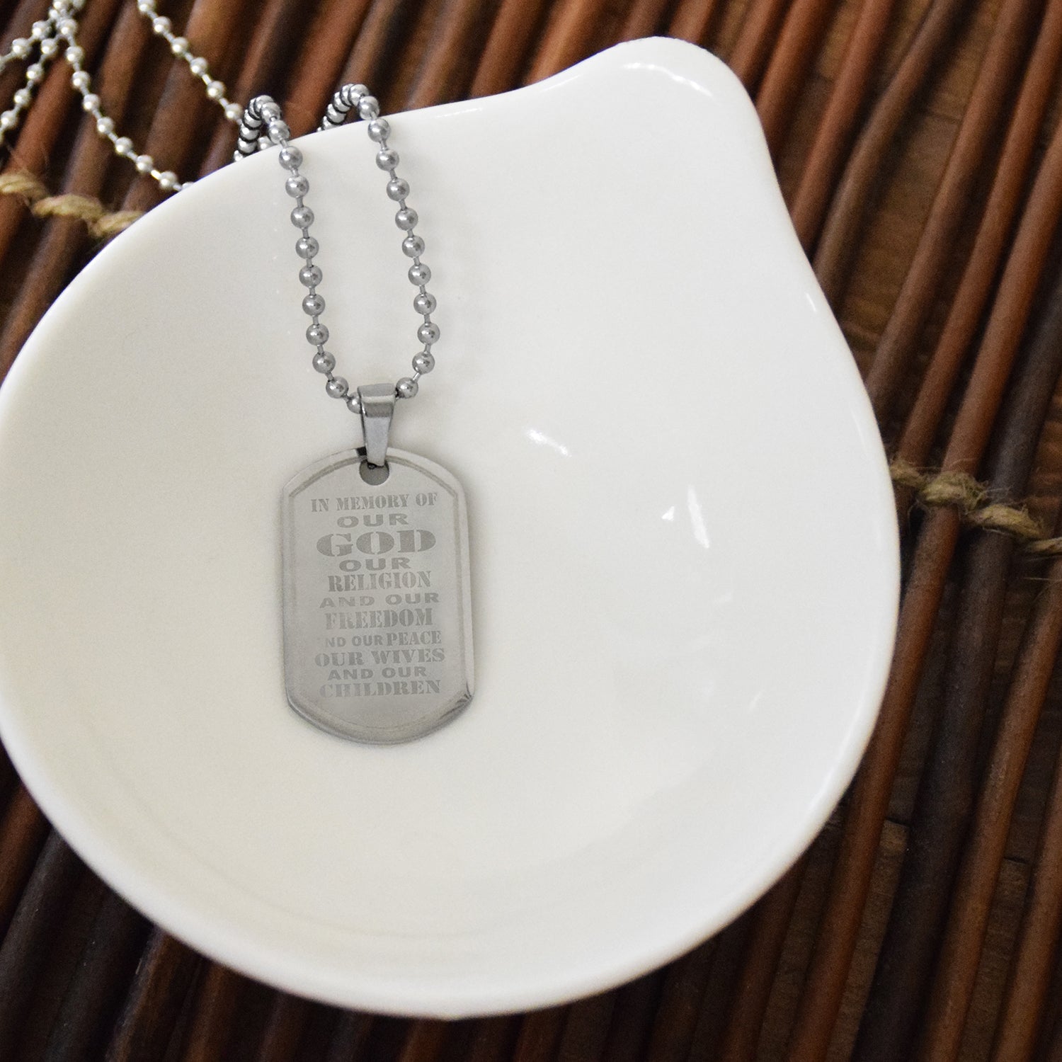 Title of Liberty - Dog Tag Necklace - Shop Ringmasters