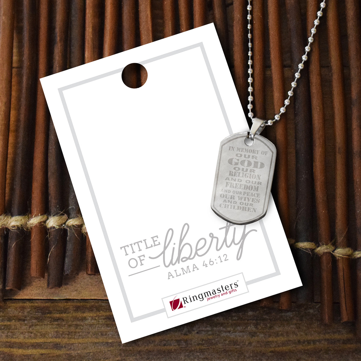 Title of Liberty - Dog Tag Necklace