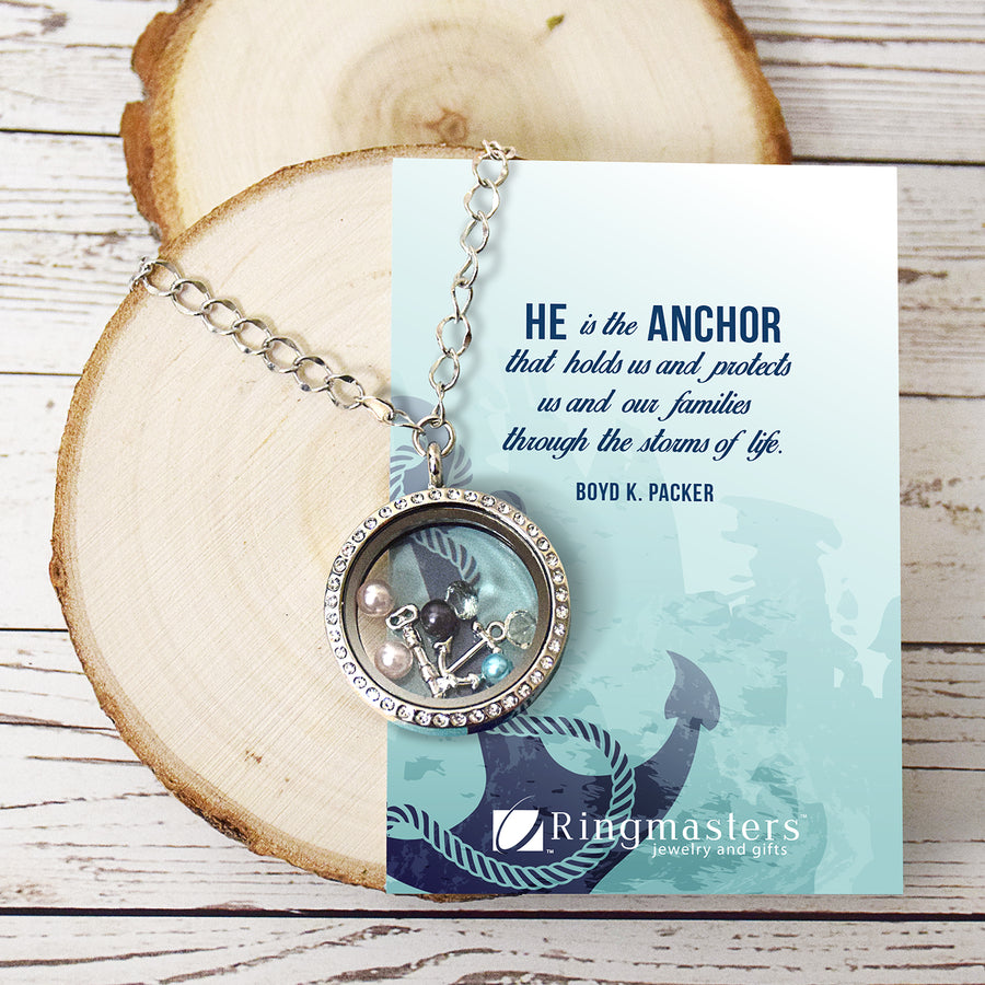 He is the Anchor - Living Locket Necklace