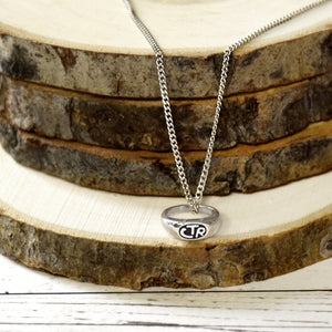 Tiny CTR Ring Necklace - Stainless Steel