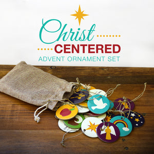 Christ Centered Advent Calendar Ornament Set