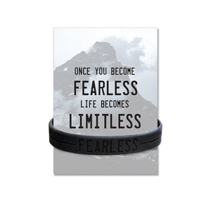 Fearless Silicone Bracelet or Wristband