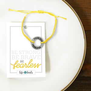 Fearless String / Washer Adjustable Bracelet - 4 Color Options