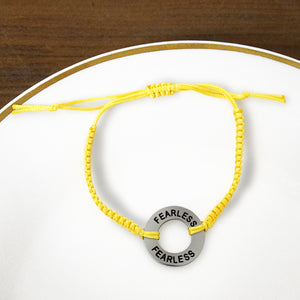 Fearless String / Washer Adjustable Bracelet - 4 Color Options