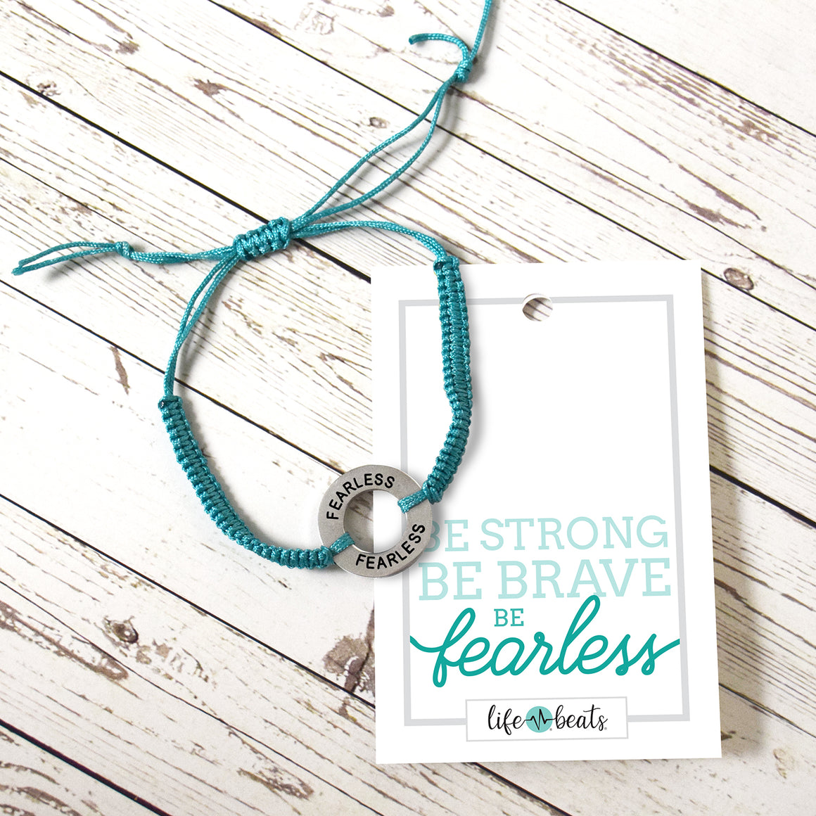 Fearless String / Washer Adjustable Bracelet - 4 Color Options