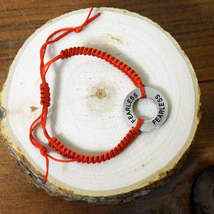 Fearless String / Washer Adjustable Bracelet - 4 Color Options