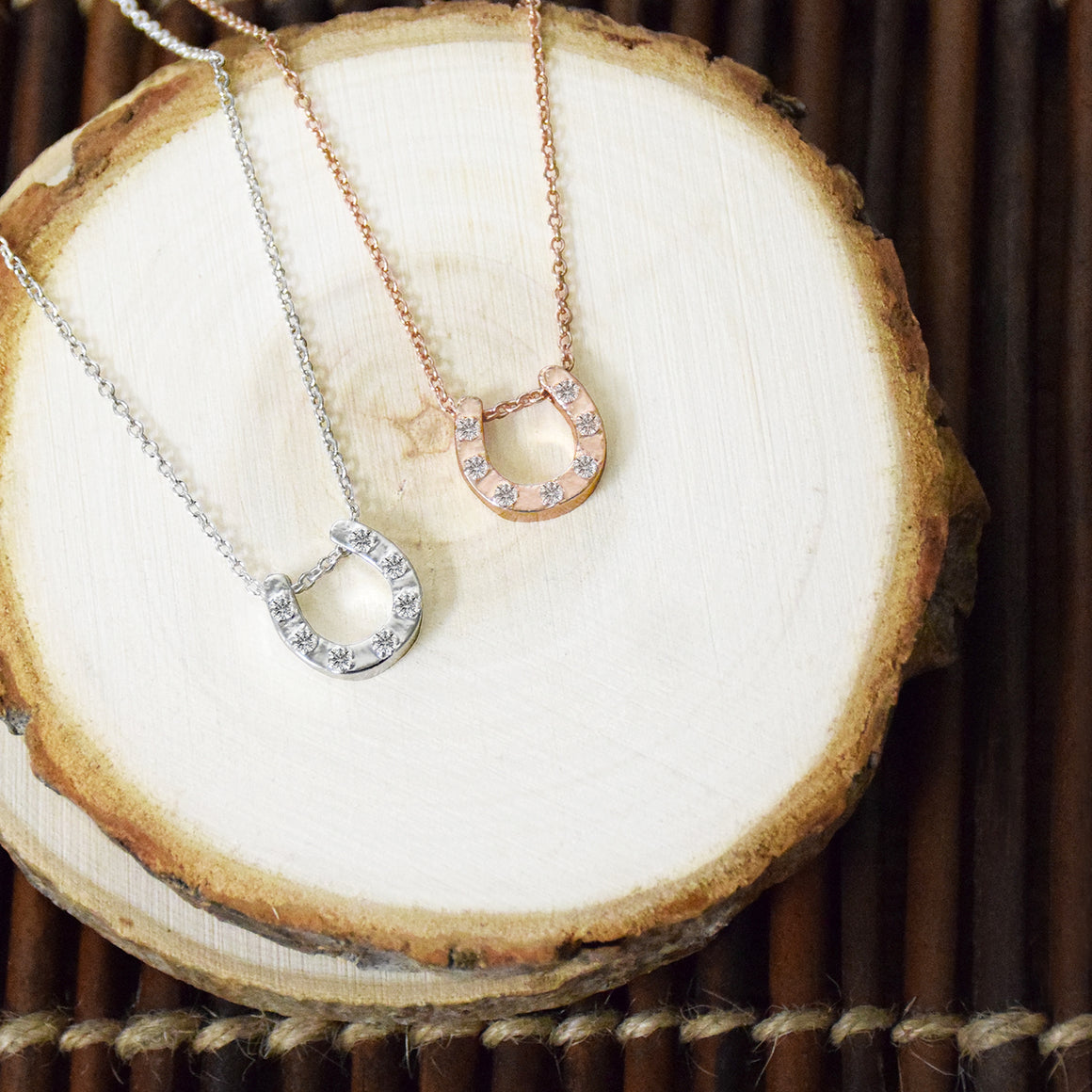 Make Your Own Luck - Dainty Horseshoe Necklace (Rose Gold or Silver)