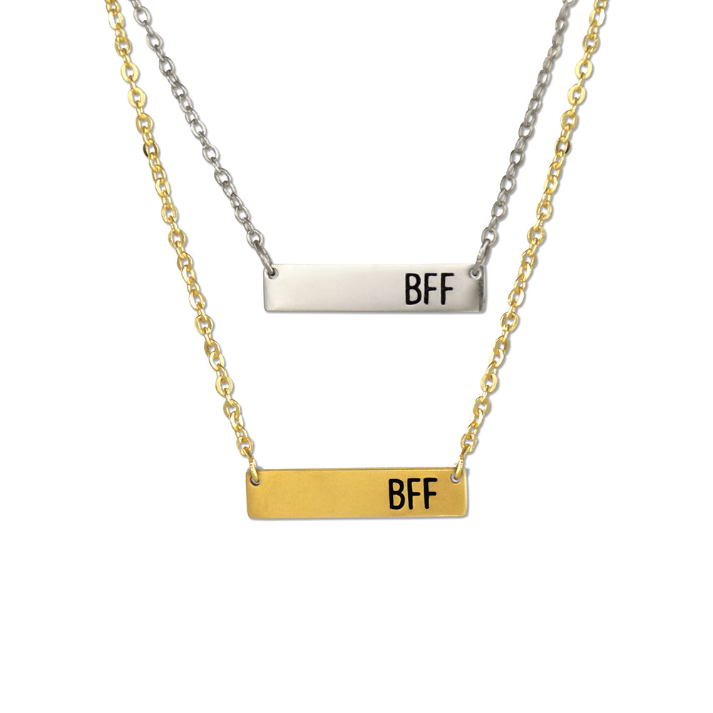 Good Friends Bar Necklace Set - Best Friends Necklace Set - Shop Ringmasters