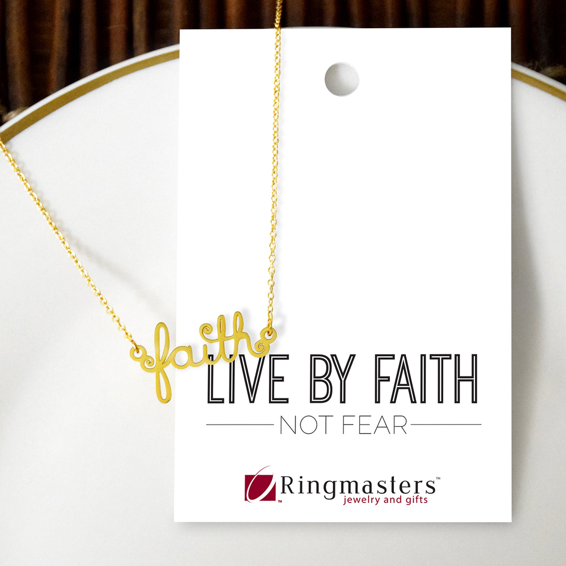 FAITH - Script Necklace